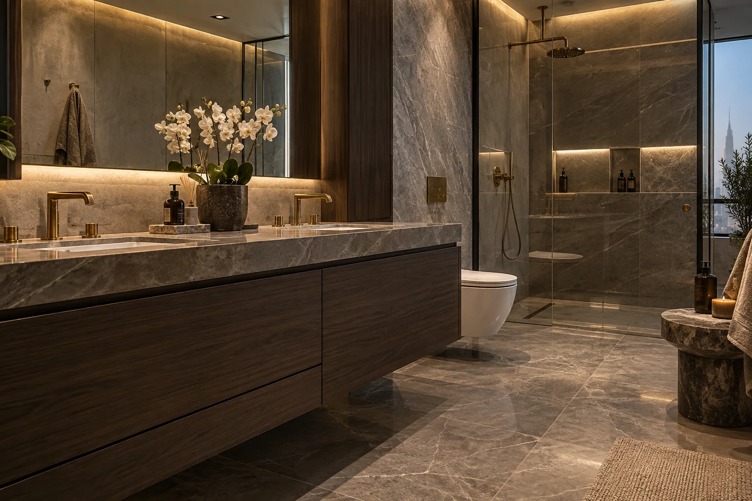 Luxury interior concept for Bathroom Vinyl Wrapping